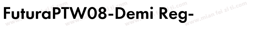 FuturaPTW08-Demi Reg字体转换